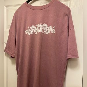 Oversized Hawaiian T shirt L